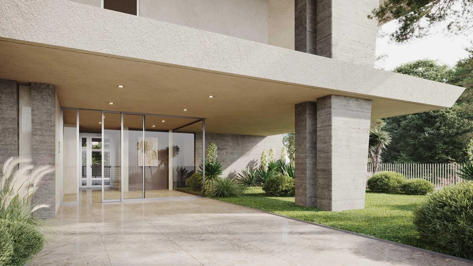 Oak Tree Residences Engomi Nicosia entrance