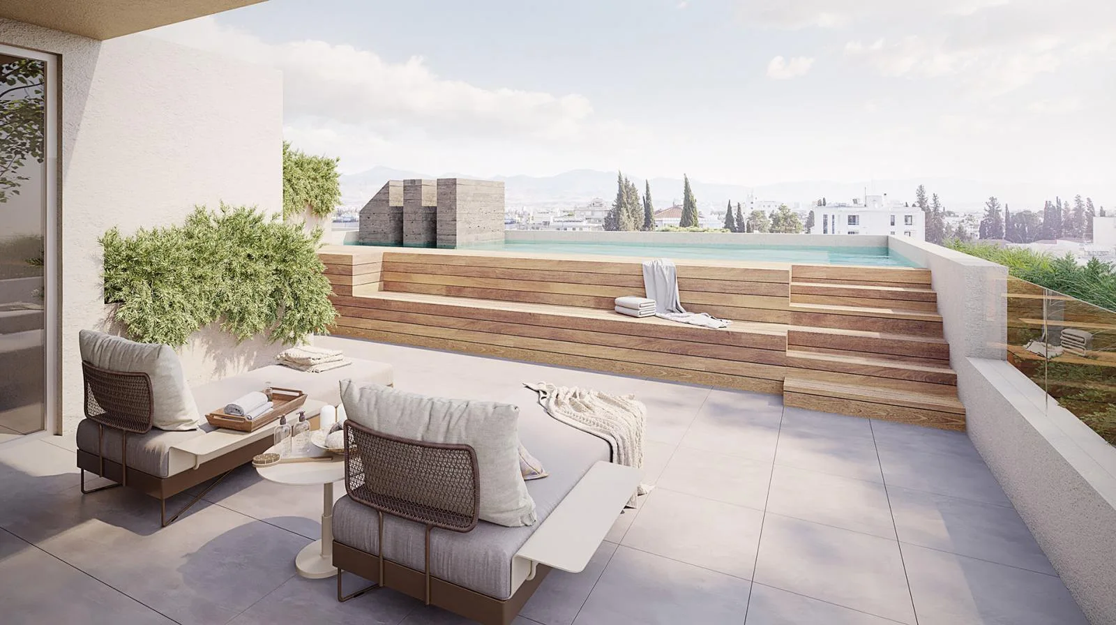 Hilltop Residences penthouse roof garden