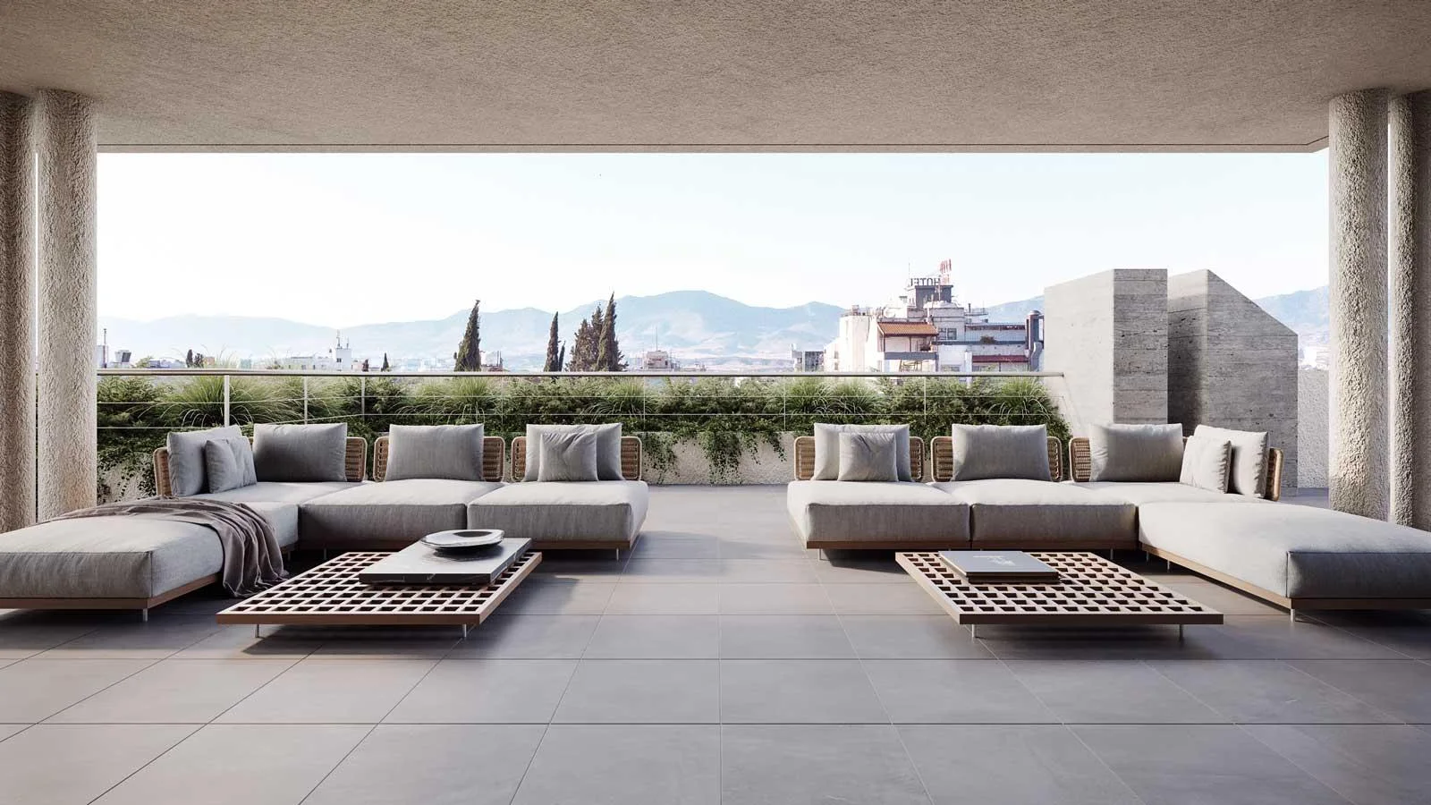 Oak Tree Residences penthouse terrace