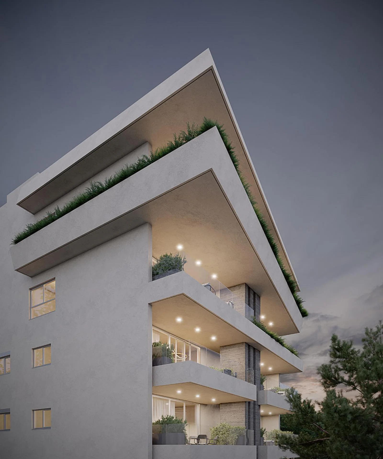 Hilltop Residences Agioi Omologites Nicosia South West View