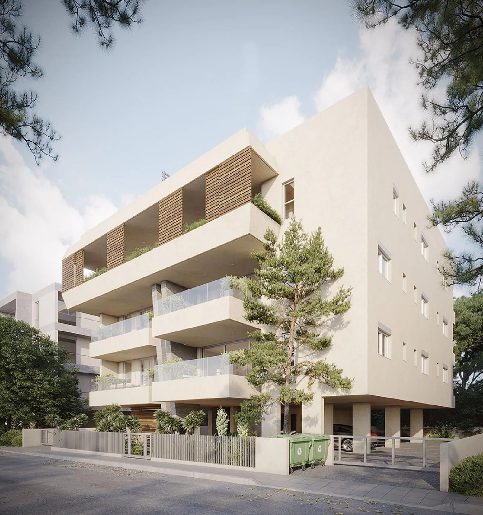 Sunset Residences Engomi Nicosia South West View
