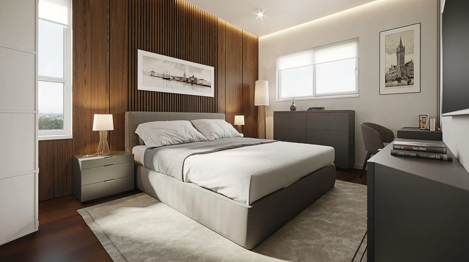 Hilltop Residences 2 bedroom apartment master bedroom