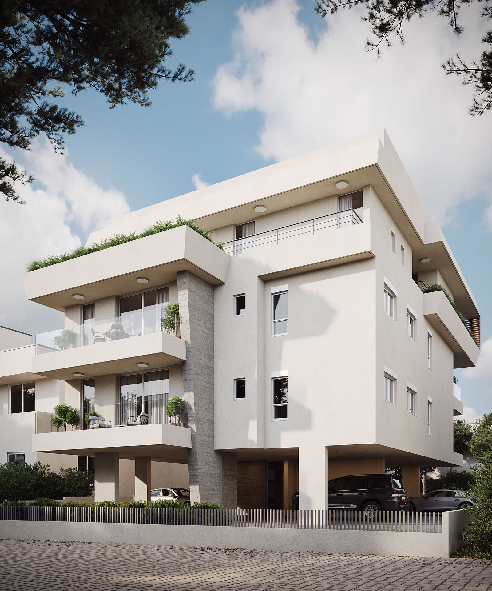 Riverwalk residences back view