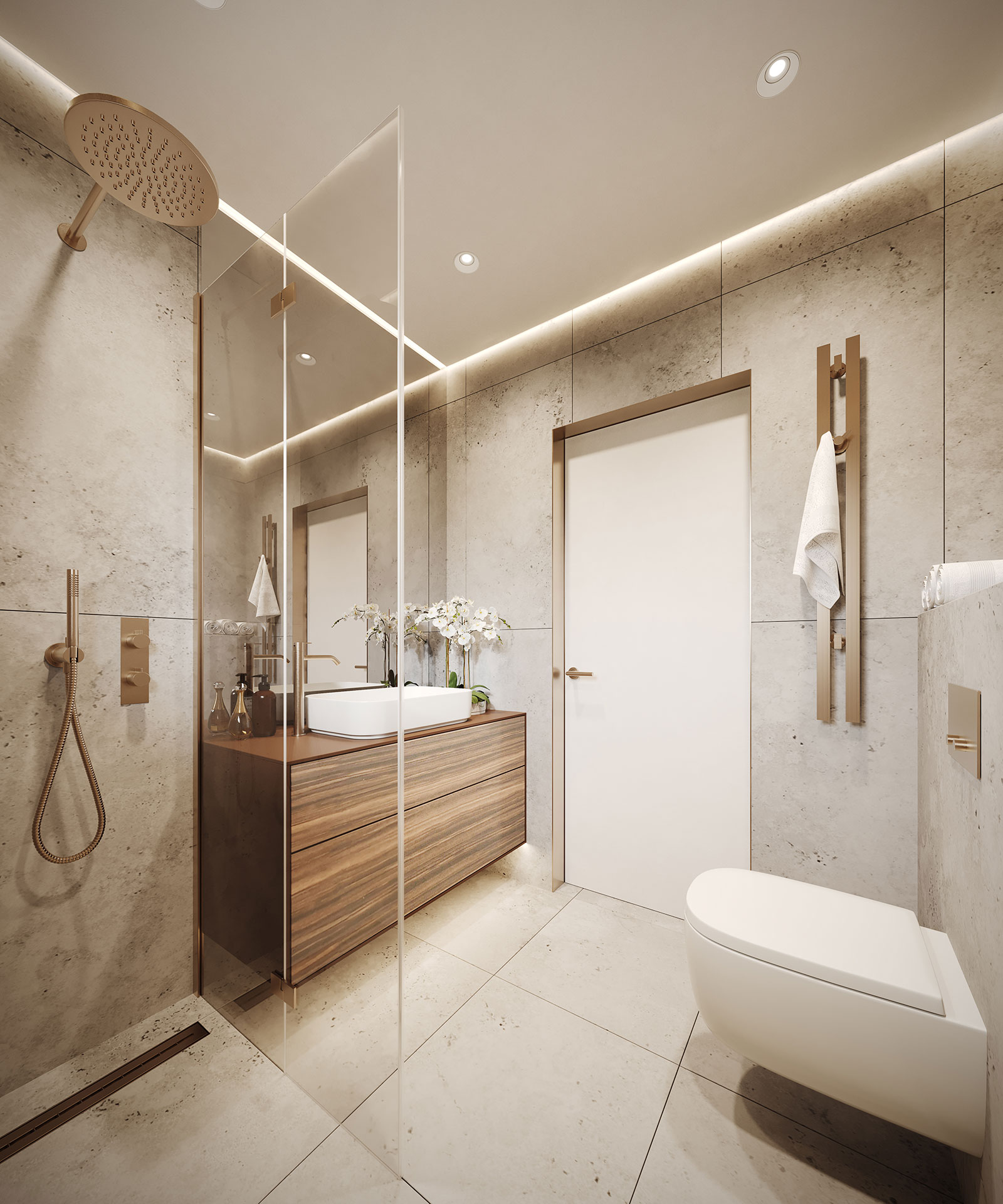 Riverwalk residences bathroom
