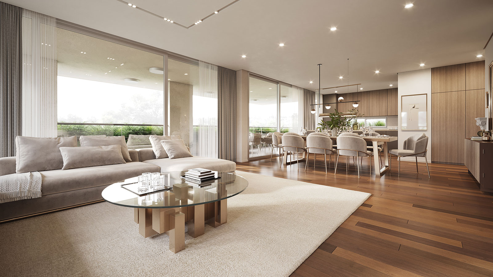 Riverwalk residences penthouse interior