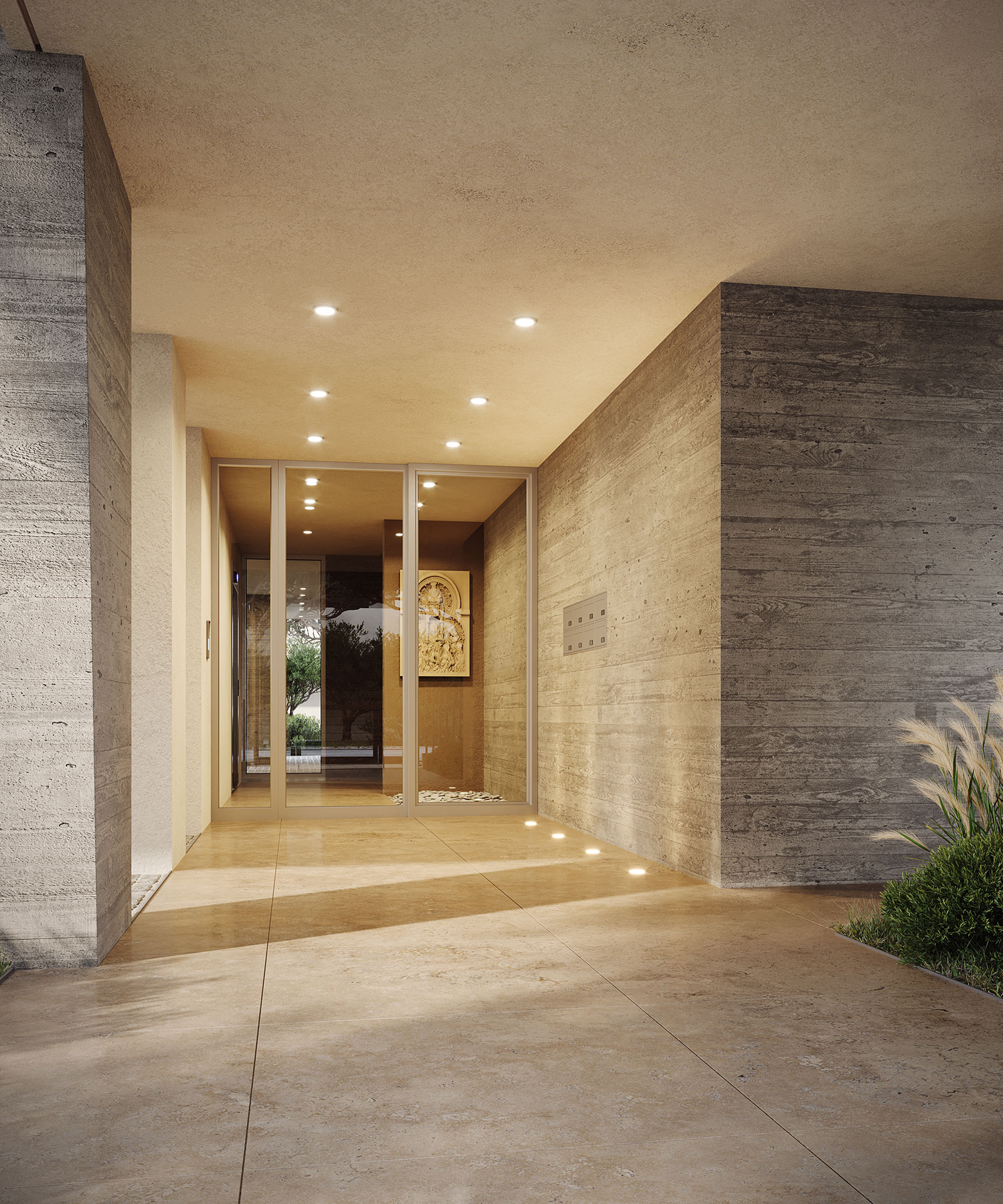 Riverwalk residences entrance