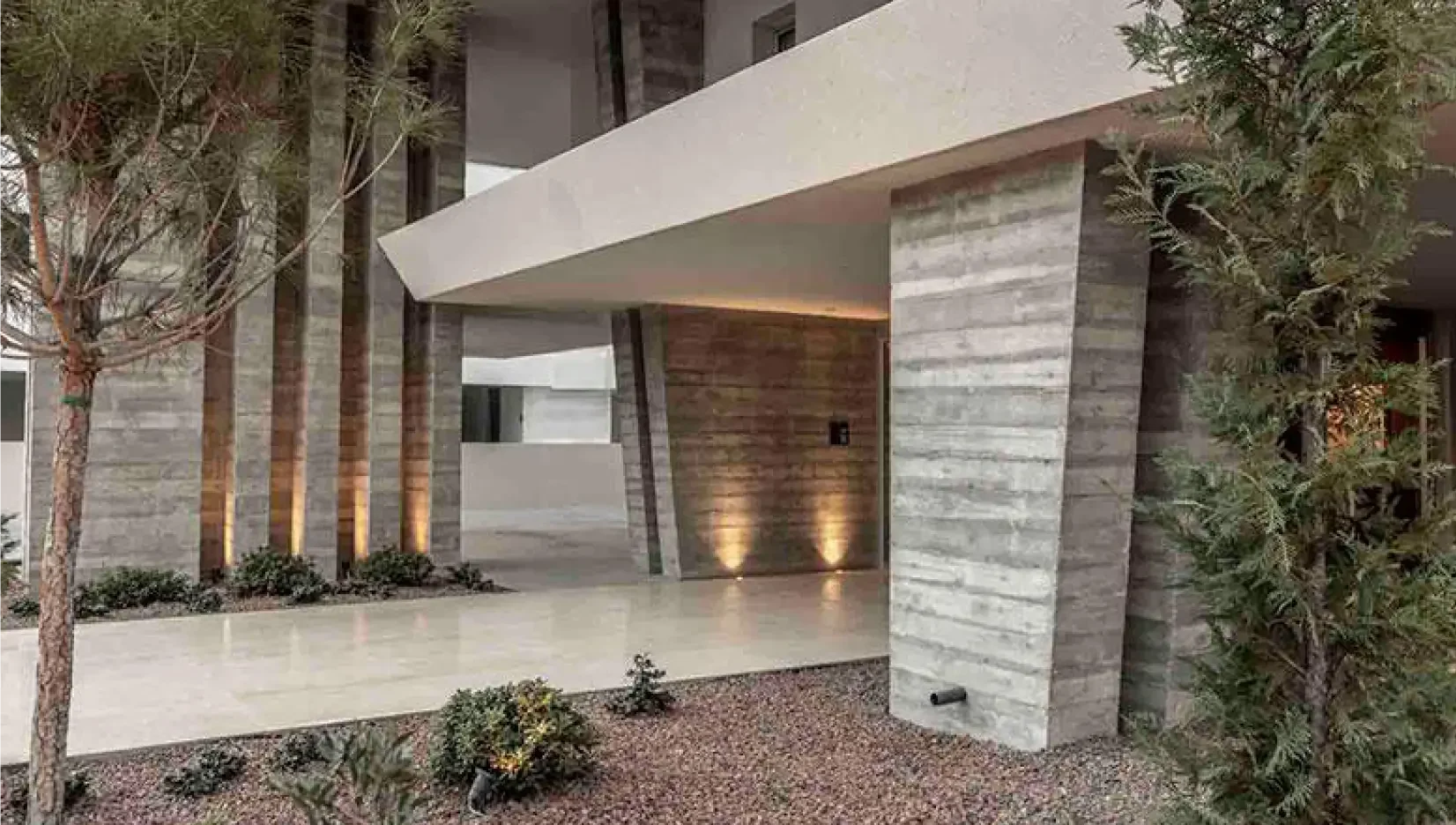 apartment building entrance in Nicosia
